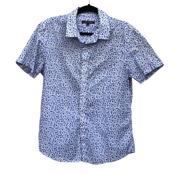 Slate & Stone Blue Floral Button Down Shirt size Medium - Picture 1 of 6